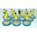 Subbuteo Andrew Table Soccer Brazil 1986 World Cup Team on Aeolus II Professional bases